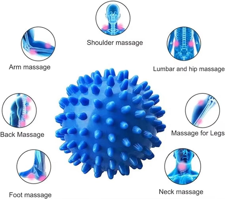 1Pcs  Spiky Massage Ball,Physical Therapy Massage Balls,Hard Lacrosse Ball & Spiky Massage Ball for Myofascial Release