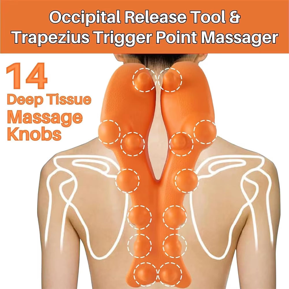 Neck Back Stretching Device Spine Relax Cervical Vertebra Lumbar Traction Straight Spine Back Massage Board Brace Health Care