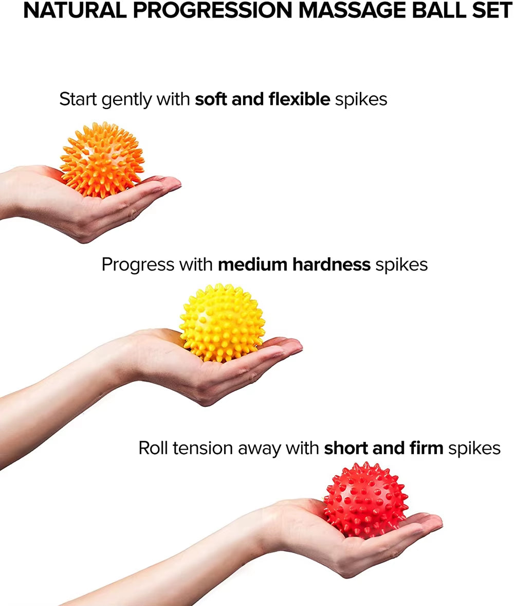 1Pcs  Spiky Massage Ball,Physical Therapy Massage Balls,Hard Lacrosse Ball & Spiky Massage Ball for Myofascial Release