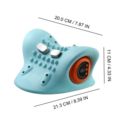 Shiatsu Neck Massager Pillow Constant Temperature Heat Vibration EMS Low Frequency Pulse Massage for Car Office/Home