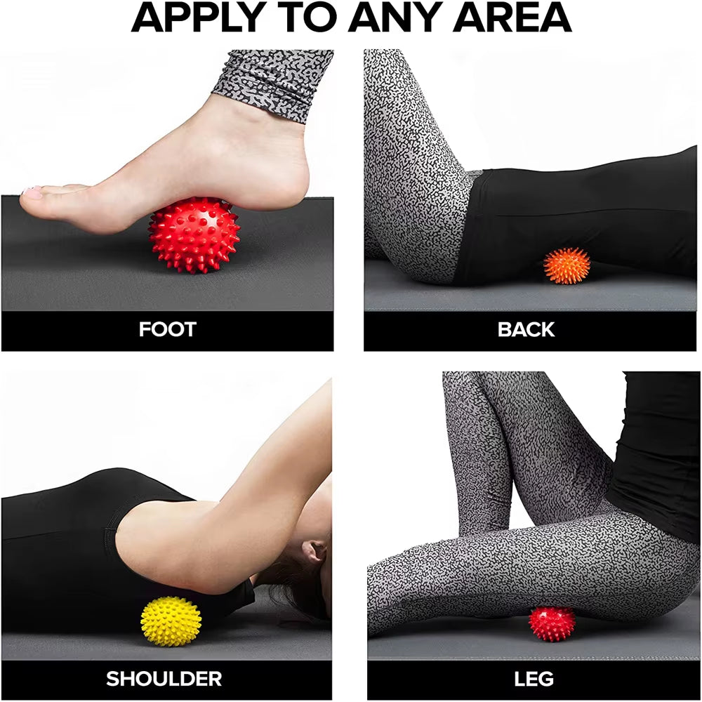 1Pcs  Spiky Massage Ball,Physical Therapy Massage Balls,Hard Lacrosse Ball & Spiky Massage Ball for Myofascial Release